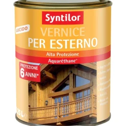 Vernice per esterno effetto lucido teck 250 ml