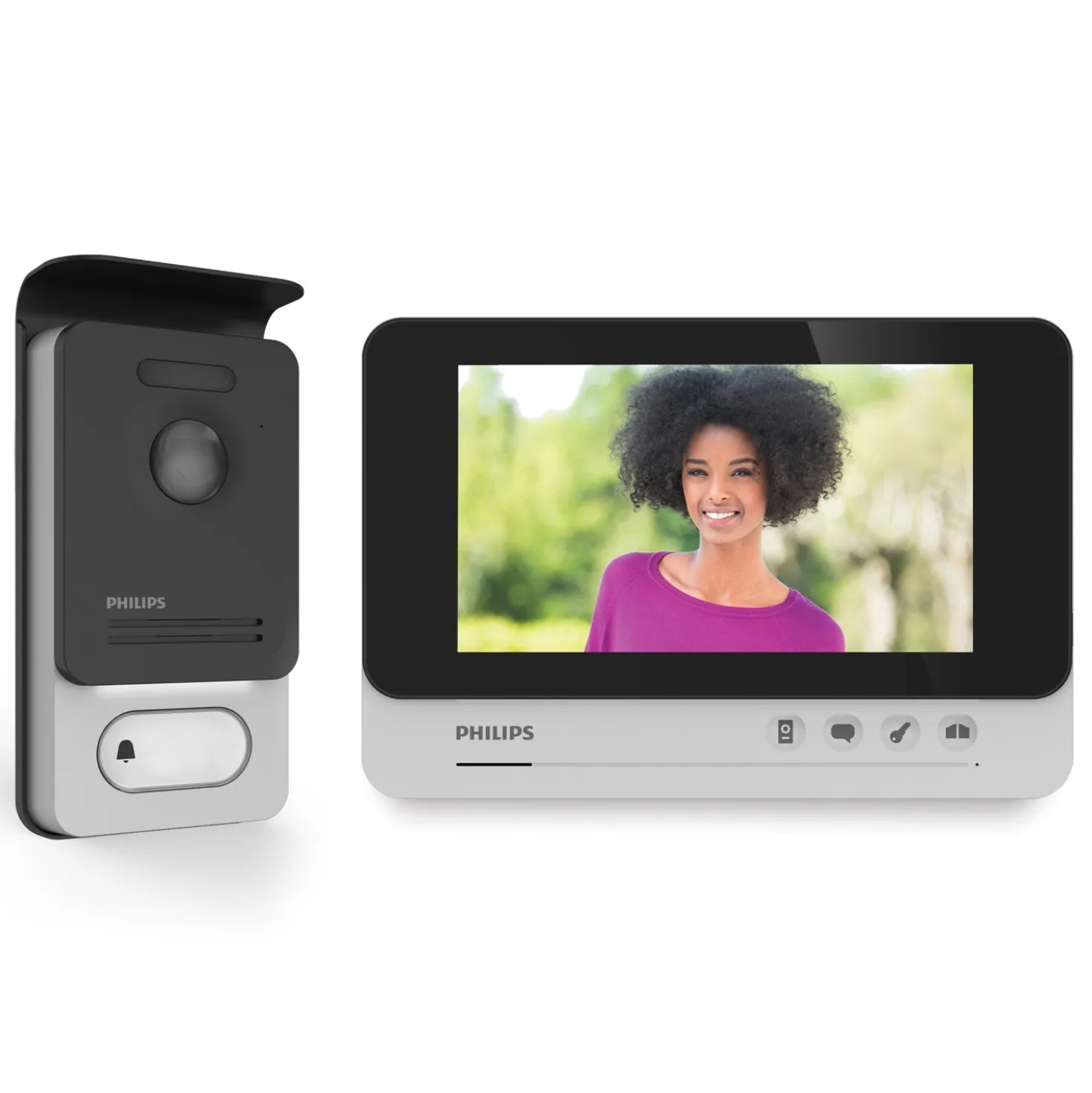 Videocitofono Philips Comfort 7" Mono/Bifamiliare 2 Fili e Night View