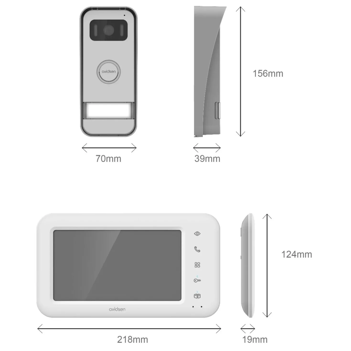 Videocitofono Wi-Fi 2 Fili Monofamiliare Elia Smart Avidsen