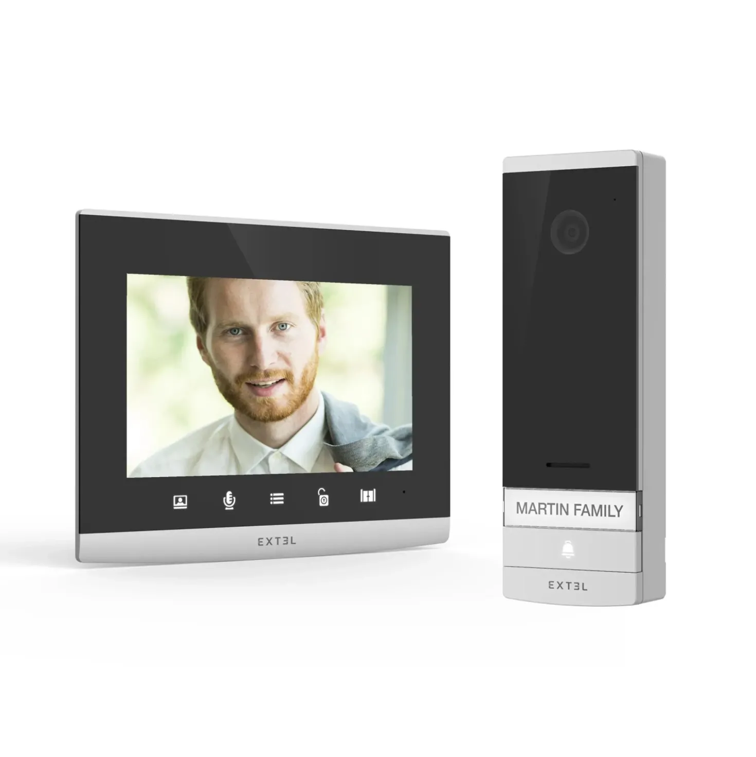 Videocitofono Wi-Fi Connesso Extel Connect 2 Smart Home 7`` 2 Fili