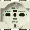 Vimar 8000 presa 2P+T 16A universale colore bianco