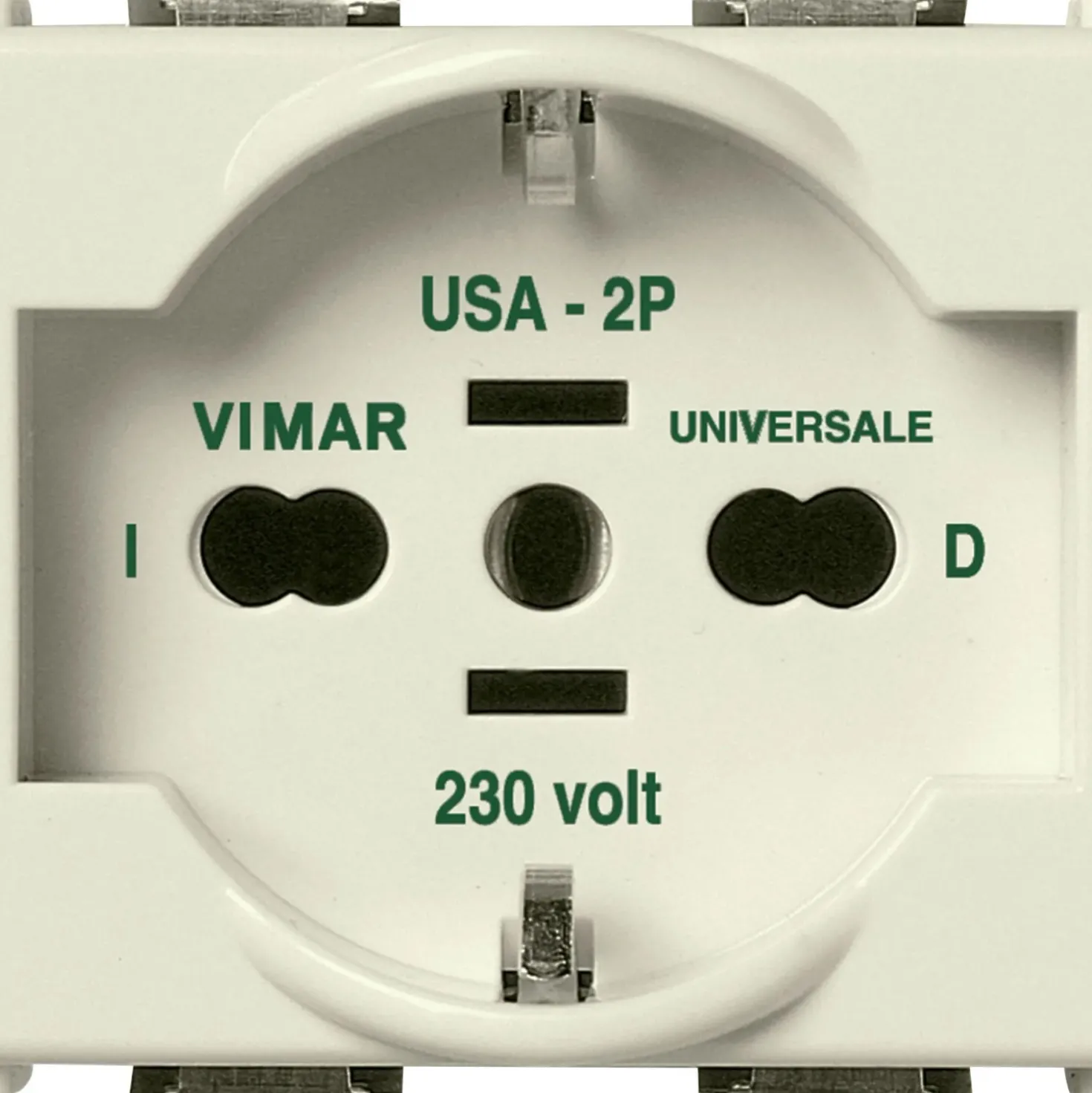 Vimar 8000 presa 2P+T 16A universale colore bianco
