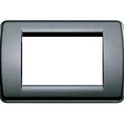 Vimar Idea placca Rondò 3M tecnopolimero colore nero