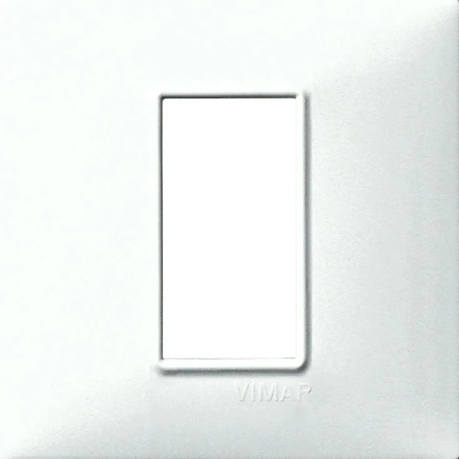 Vimar Plana placca 1M per pannelli colore bianco 80 x 80