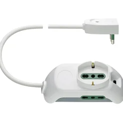 Vimar presa multipla universale, 2 P17/11 e SPB17 colore bianco