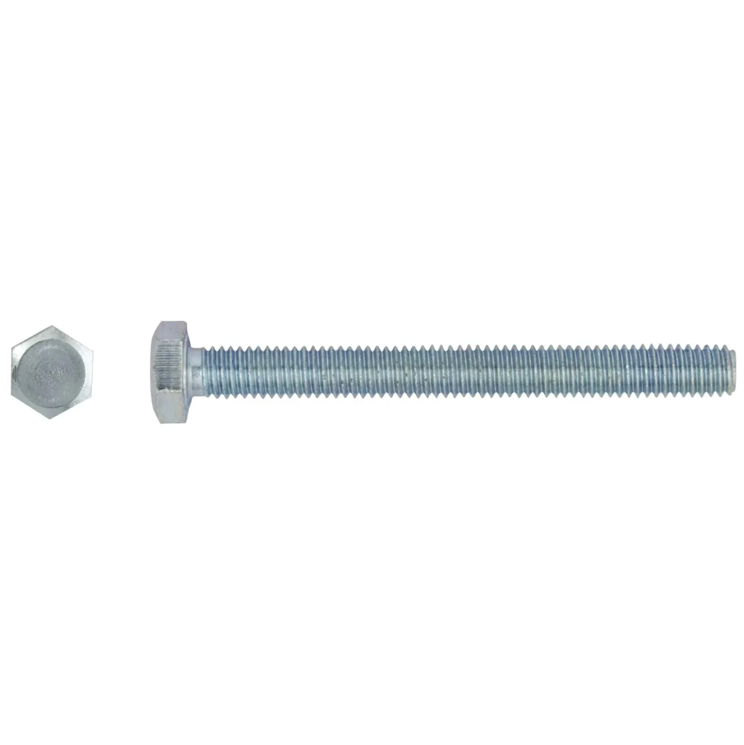 Vite ferro a testa esagonale DIN 933 zincata mm 8 x 80 mm 13 x2 pz