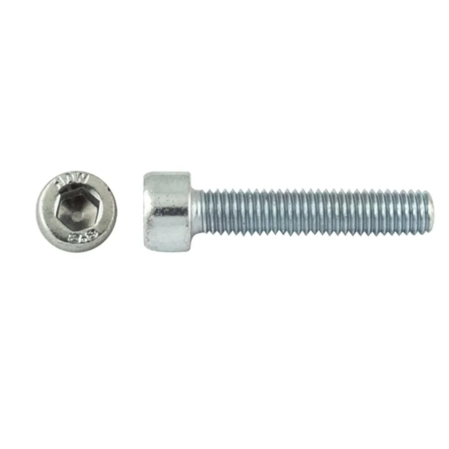 Vite ferro testa cilindrica cava esagonale din 912 zincata mm 6x60