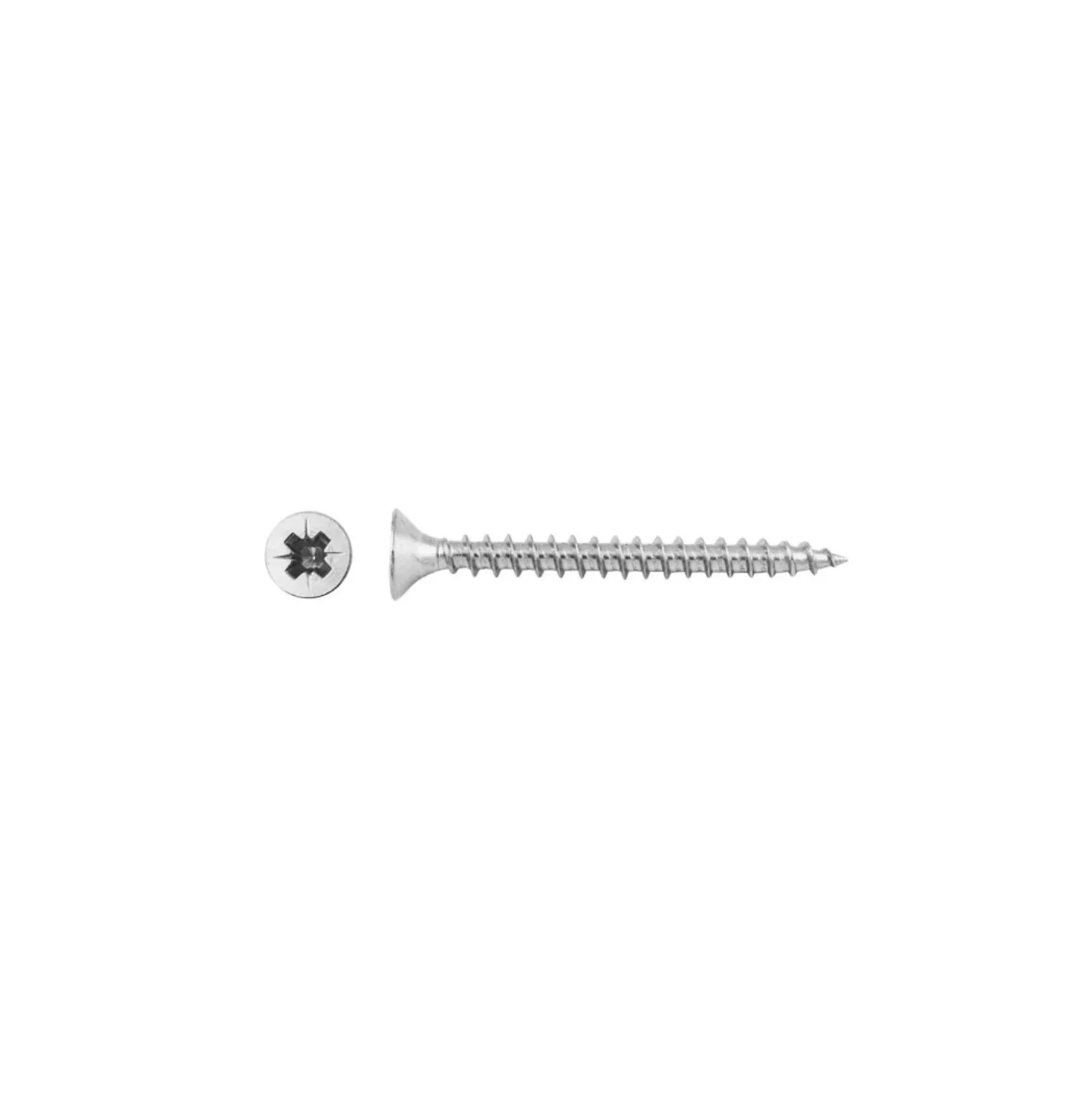 Vite per legno testa piana svasata acciaio inox 3,5x25 mm 20 pz