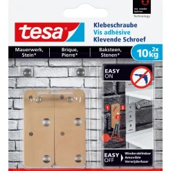 Vite rettangolare adesiva Tesa per muratura e pietra max. 10 kg