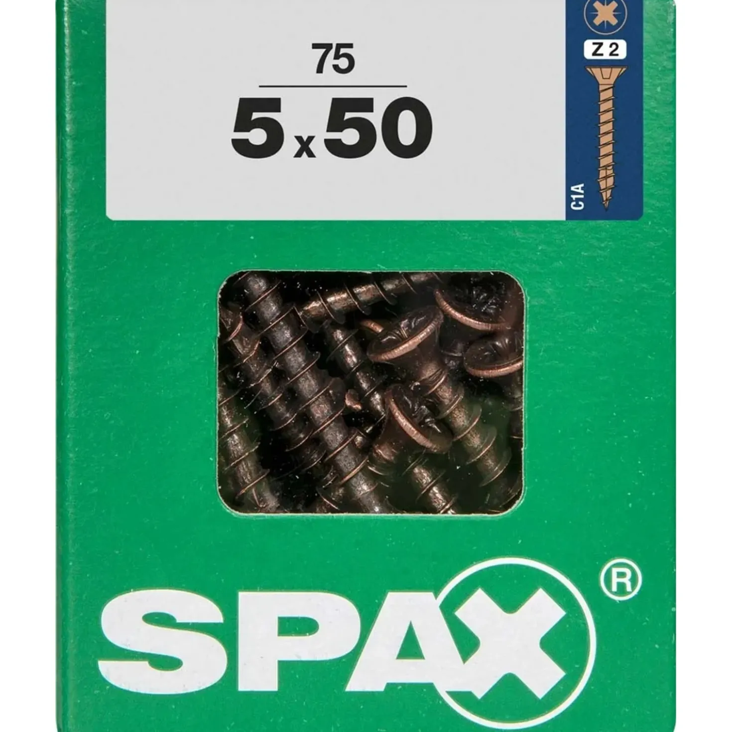 Vite Spax svasata z2 brunitura l 75 pz