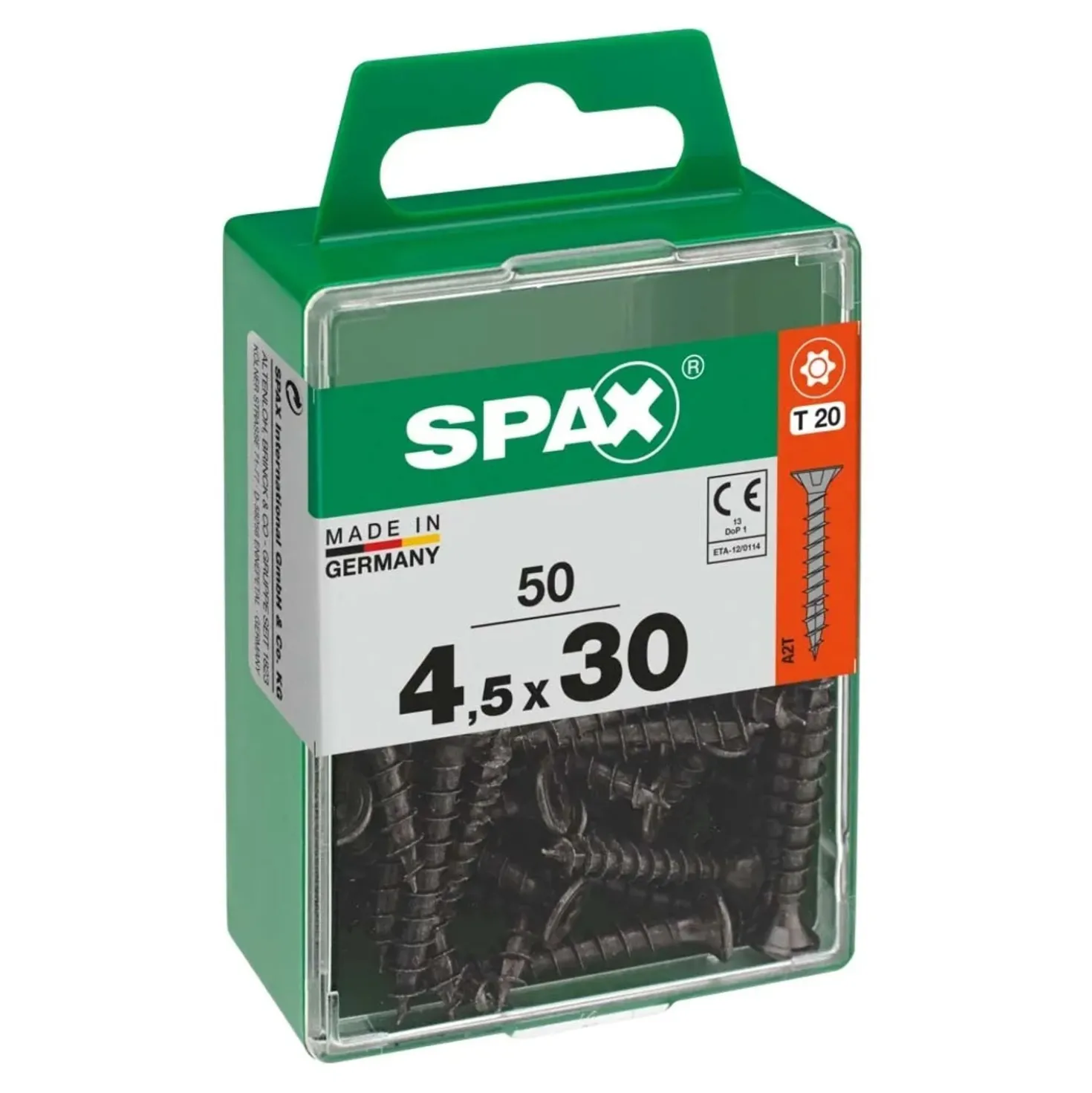 Vite Spax testa multipla svasata t-star plus t20 zincatura nera m 50 pz