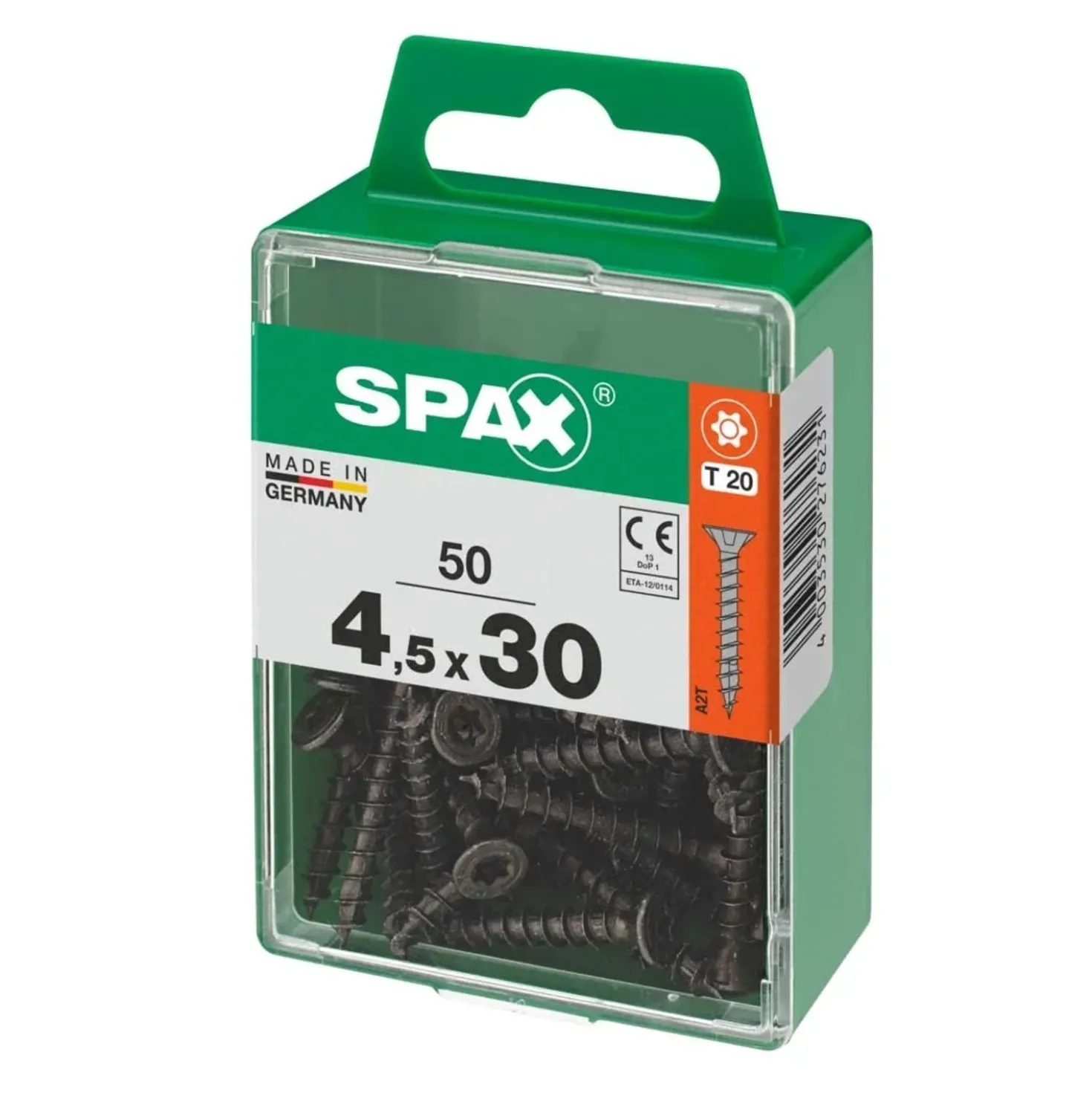 Vite Spax testa multipla svasata t-star plus t20 zincatura nera m 50 pz