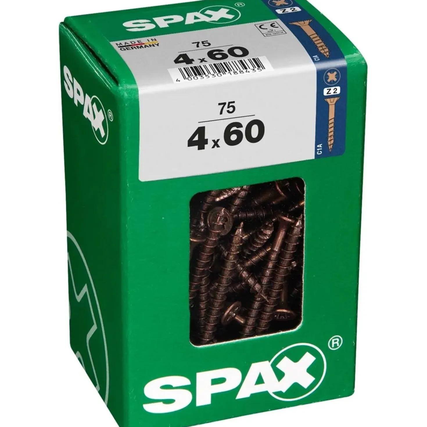 Vite SPAX TSP POZI bronzata 4x60 L 75 pz