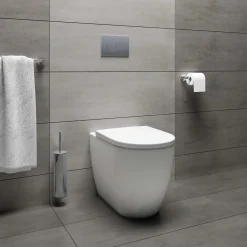 Wc Arc filo muro con sedile soft-close 54x36 cm bianco opaco