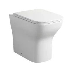WC filo muro Tulipano ceramica bianco lucido