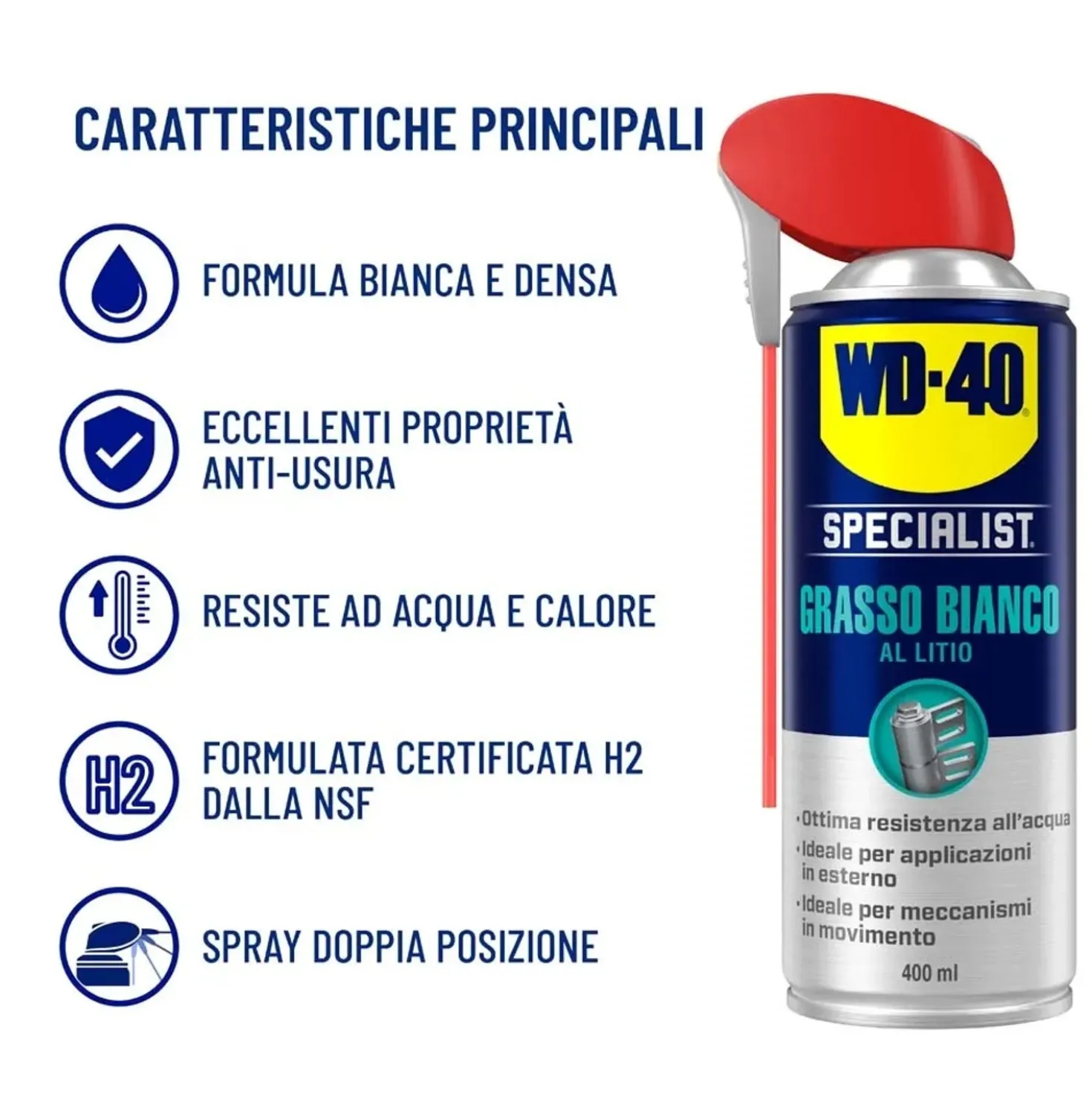 WD-40 Grasso Specialist da 400 ml, tipo Litio