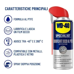 WD-40 Lubrificante spray secco al PTFE 400 ml