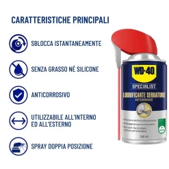 WD-40 Lubrificanti Specialist per serratur 250 ml
