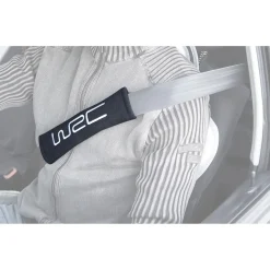WRC 2 imbottiture cintura. Nero ricamo silver