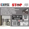 Zanzariera estensibile con gattaiola Irs 70x50 cm argento